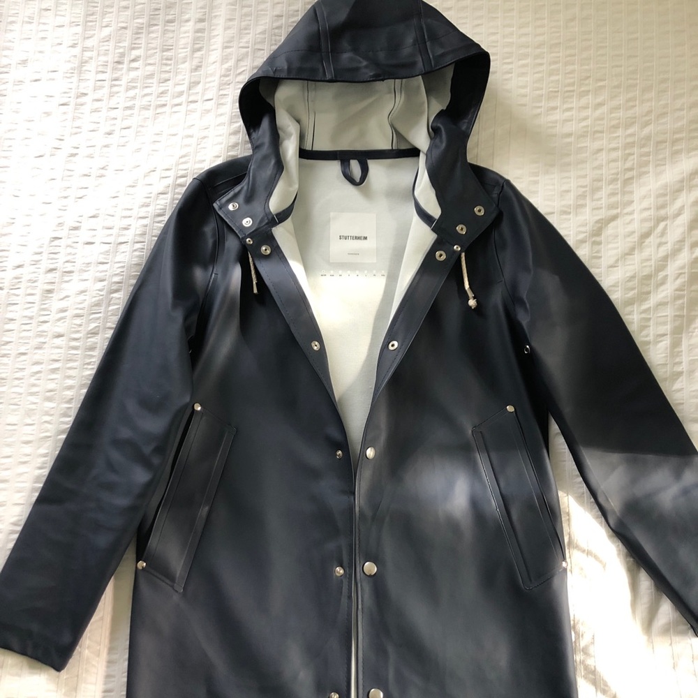 Stutterheim Stockholm Navy Raincoat